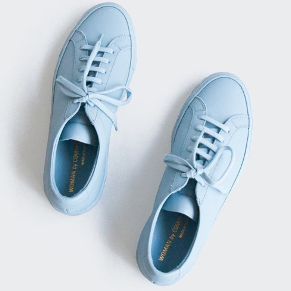 Light blue women’s common projects